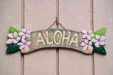 Kailua-Kona: Aloha, Welcome, sign