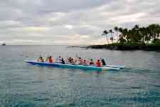 Kailua-Kona: boat, rowing, crew
